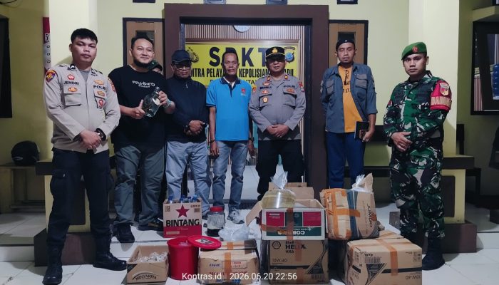 Gelar Operasi Miras di Bintauna Boltara, Polisi Berhasil Sita 500 Liter Cap Tikus