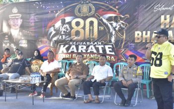 Hari Bhayangkara Ke-80, Sugondo Buka Kejuaraan Karate Antar Polsek se-Kabupaten Gorontalo