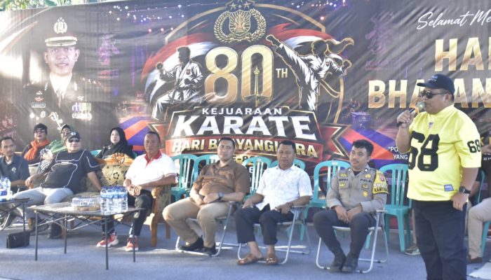 Hari Bhayangkara Ke-80, Sugondo Buka Kejuaraan Karate Antar Polsek se-Kabupaten Gorontalo