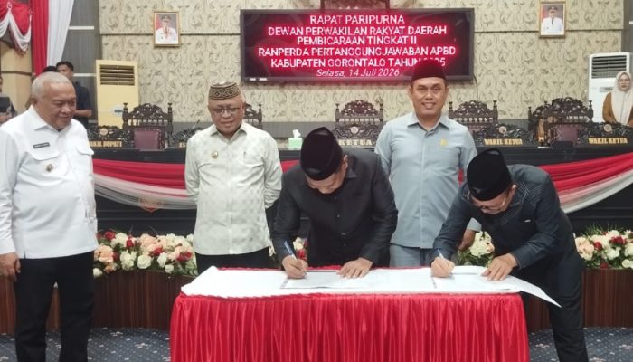 Setelah Pembahasan Panjang dan Ketat, DPRD Kabupaten Gorontalo Sahkan Pertanggungjawaban APBD 2025