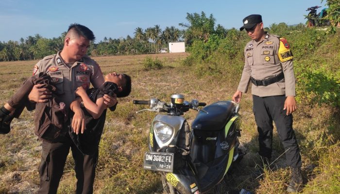 Polisi Gerak Cepat Evakuasi Pelajar Korban Kecelakaan Tunggal di Dalapuli Boltara
