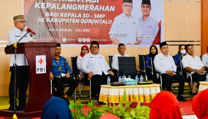 Sofyan Puhi Wajibkan Kepala Sekolah Ikuti Orientasi Kepalangmerahan