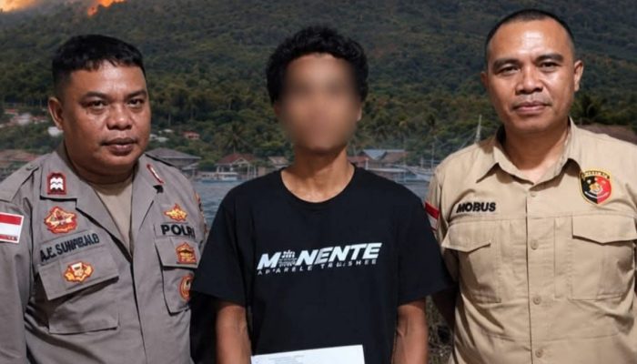 Kelalaian Picu Kebakaran Gunung Awu, Polres Sangihe Tahan Tersangka
