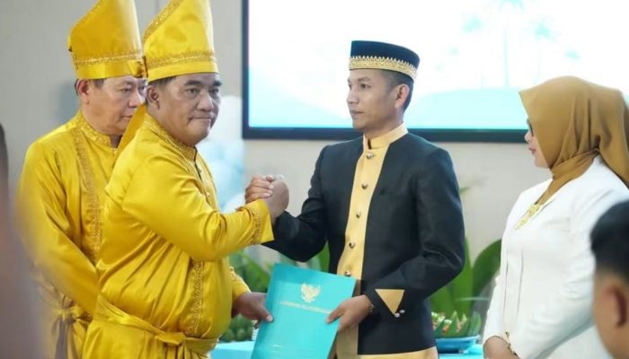 Aditya Pontoh Terima Nota Dinas Plt Bupati Boltara dari Gubernur Sulut