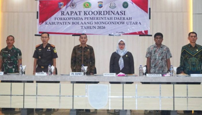 Plt Bupati Bolmut Pimpin Rakor Forkopimda, Kamtibmas dan Karhutla Jadi Sorotan
